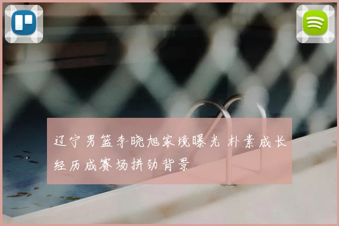 辽宁男篮李晓旭家境曝光 朴素成长经历成赛场拼劲背景